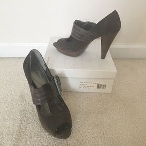 Calvin Klein “Pauline” Open Toe Mary Jane Heel
